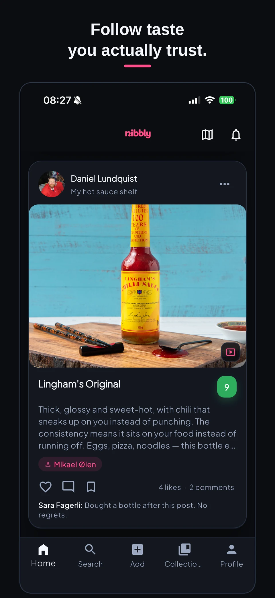 The Nibbly feed — posts from people whose taste you trust